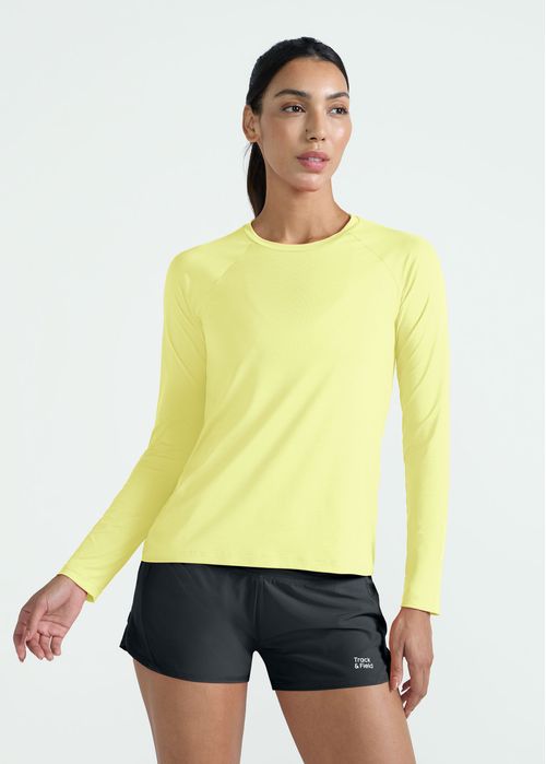 Camiseta Feminina Manga Longa Uv Mesh