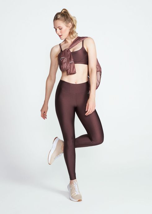 Calça Legging Feminina Básica Brilho