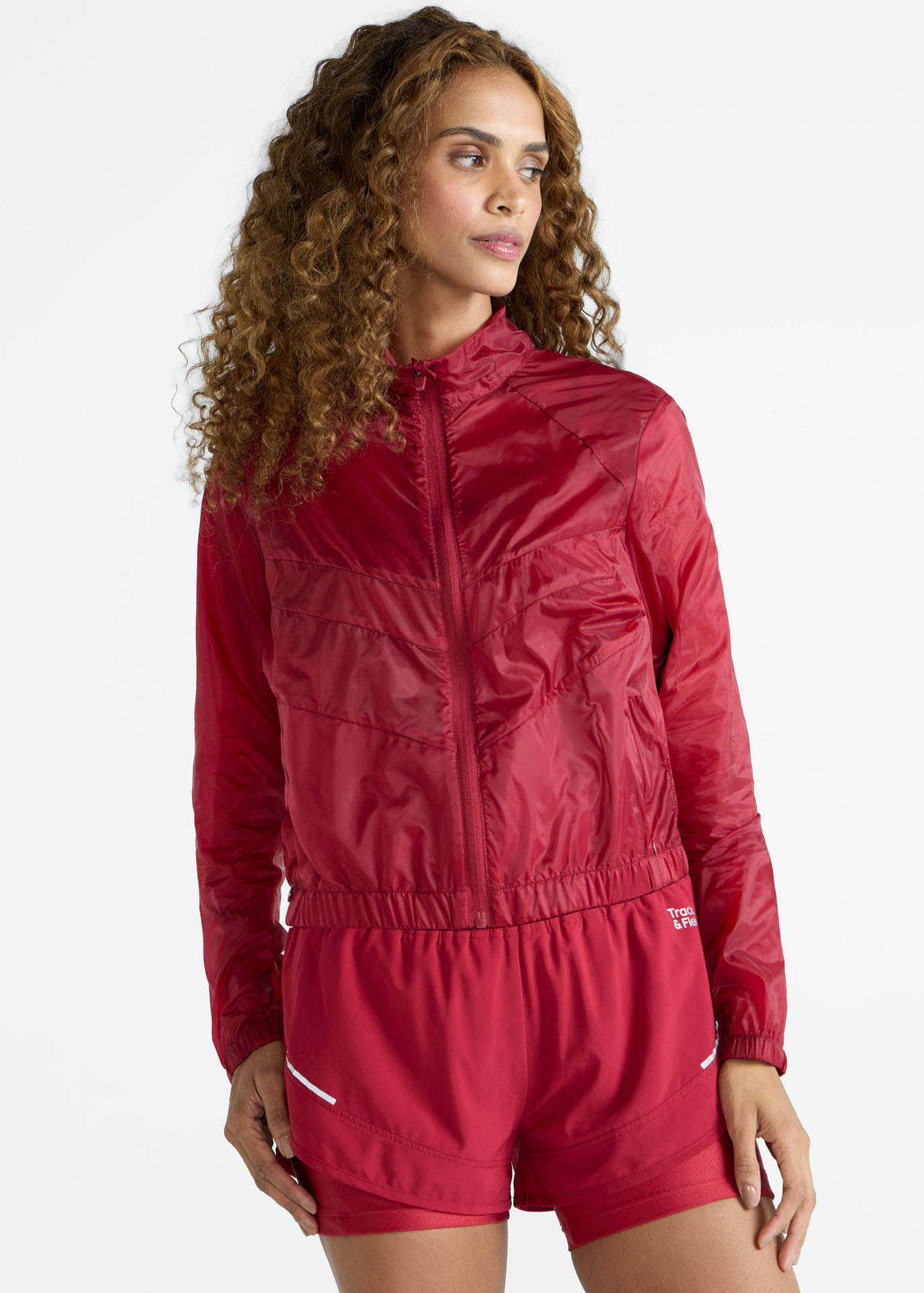 Jaqueta Feminina Cropped Carmim | Track & Field - Track&Field Loja Online