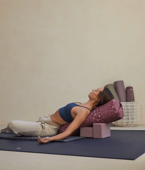 Bolster de Yoga redondo Thunder (Cinza)