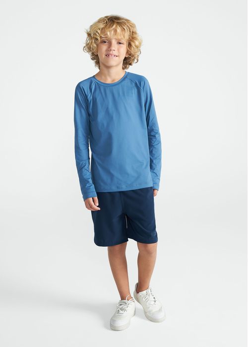 Camiseta Masculina Infantil Manga Longa Uv Mesh