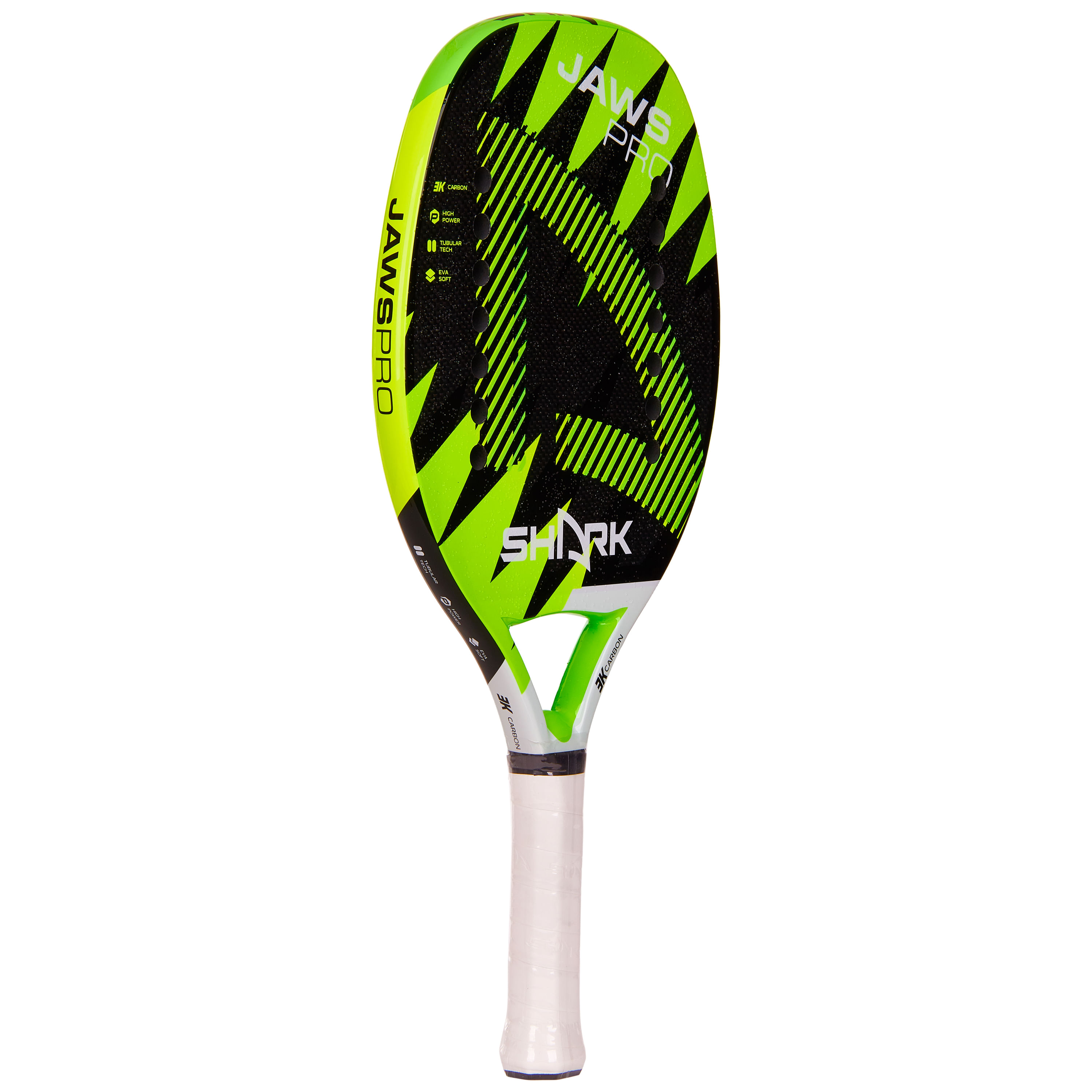 Raquete Beach Tennis Shark Jaws 2023 22mm Carbono 3K |TFMall