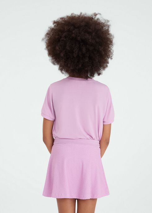 Camiseta Infantil Feminina Manga Curta Thermodry Pespontos