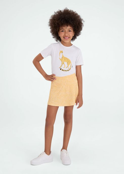 Saia Infantil Godê Estampada