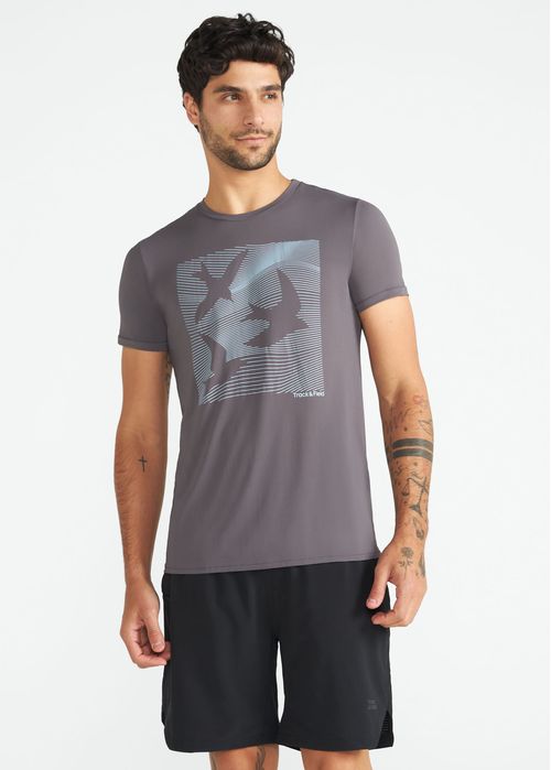 Camiseta Masculina Manga Curta Thermodry Passaros