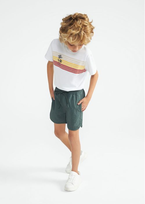 Shorts Infantil Masculino Curto Textura