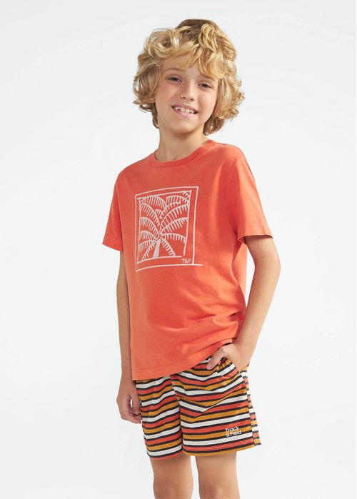 Camiseta Infantil Masculino Manga Curta Wash Crayon