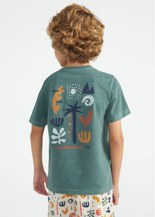 Camiseta Infantil Masculina Manga Curta Wash Bioma