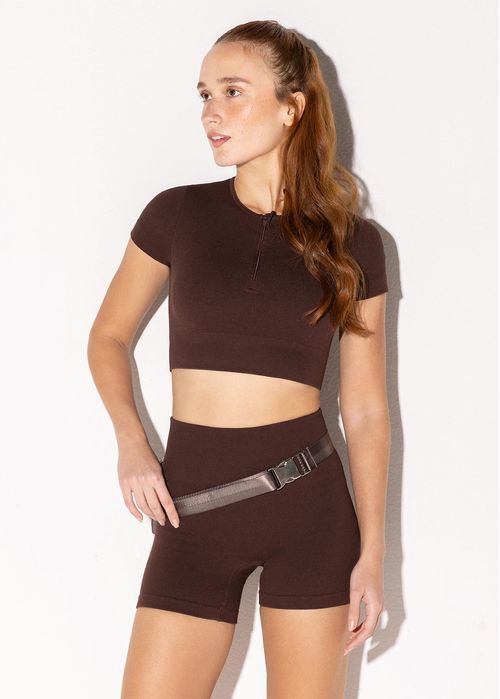 Camiseta Feminina Manga Curta Skin Cropped