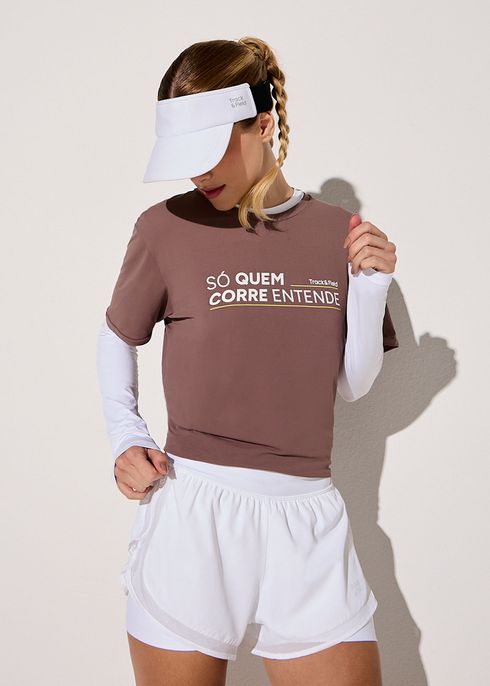 Camiseta Masculina Manga Curta Thermodry Só Quem Corre