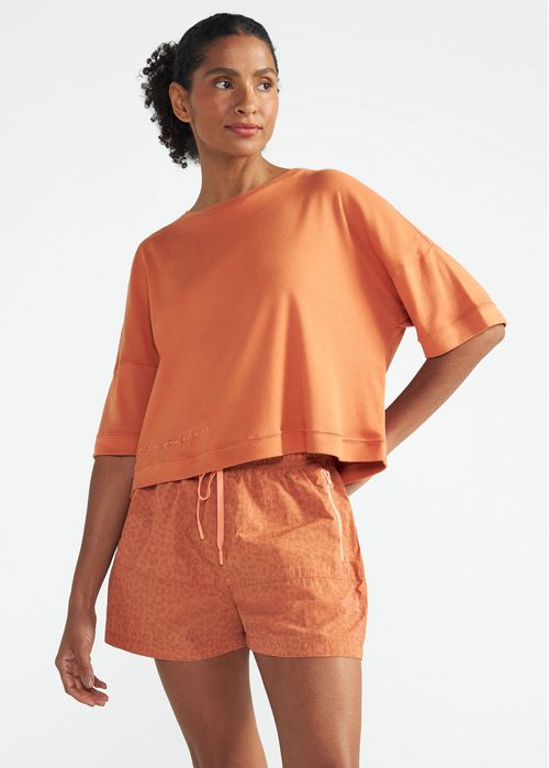 Camiseta Feminina Manga Curta Cropped Savana