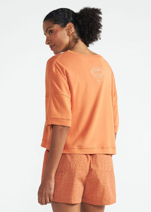 Camiseta Feminina Manga Curta Cropped Savana