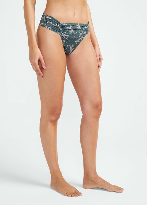 Calcinha Biquiní Drapeada Selva