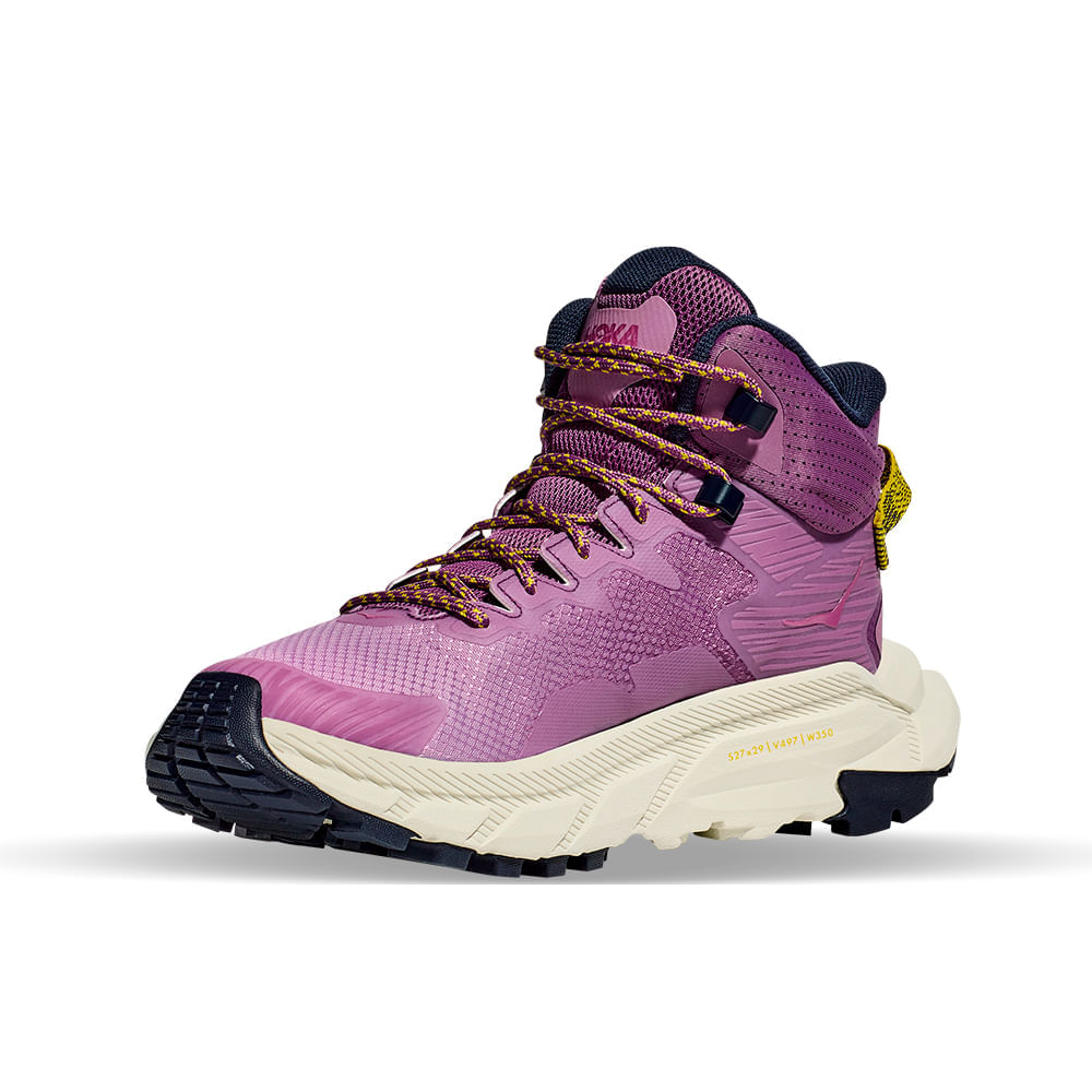 0714-12 hoさん Tênis Feminino Hoka Trail Code GTX Roxo | TFMall - Track&Field