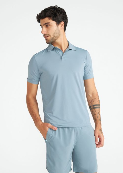 Polo Masculino Manga Curta Slim