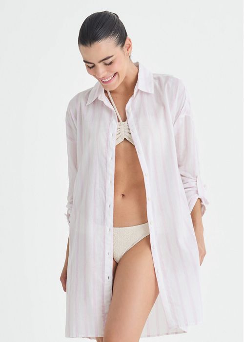 Camisa Feminina Manga Longa Lírio