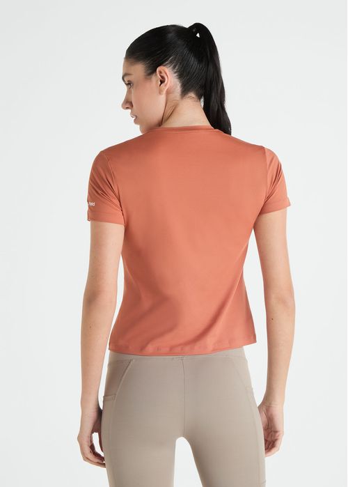 Camiseta Feminina Manga Curta Uv Mesh