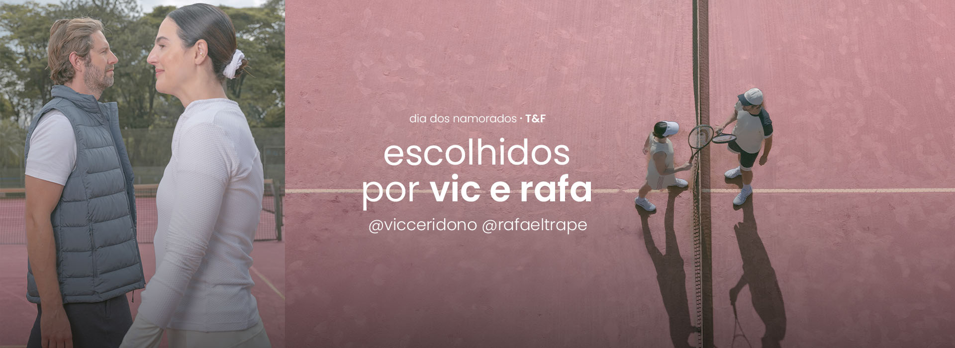 LP Influencers Vic e Rafa - Dia dos Namorados | Banner principal